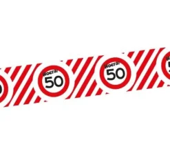 Afzetlint verkeersbord 50 jaar - 10m