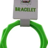 Armbanden hoekig neon groen set 2 stuks