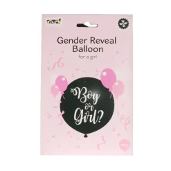 Ballon gender reveal meisje - 90 cm