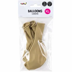 Ballonnen Chrome - Goud - 45cm - 3 stuks