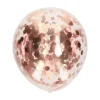 Ballonnen confetti roségoud 30 cm - 5 stuks