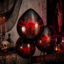 Ballonnen Halloween bloedspetters 30 cm - 6 stuks