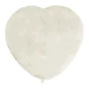 Ballonnen hart transparant 30 cm - 4 stuks