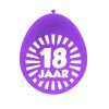 Ballonnen 18 jaar meerkleurig 30 cm - 10 stuks