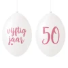 Ballonnen 50 jaar roségoud - 10 stuks