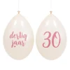 Ballonnen 30 jaar roségoud - 10 stuks