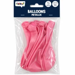 Ballonnen Metallic - Roze - 30cm - 10 stuks