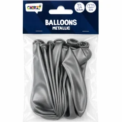 Ballonnen Metallic - Zilver - 30cm - 10 stuks