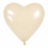 Ballonnen Pastel Hart - Wit - 30cm - 4 stuks
