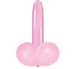Ballonnen penis roze - 3 stuks