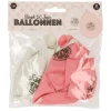 Ballonnen Sarah 50 jaar wit/roze - 8 stuks
