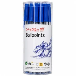 Balpennen blauw 24 stuks