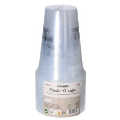 Bekers plastic XL transparant – 20 stuks (480 ml)