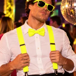 Bretels neon geel