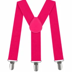 Bretels neon roze