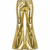 Broek flared goud dames maat S/M