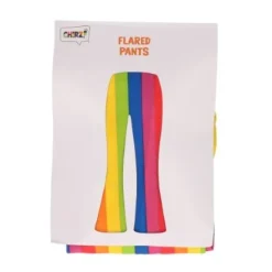 Broek flared regenboog dames - S/M