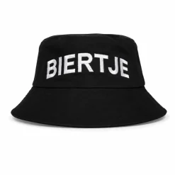 Bucket hat Biertje zwart
