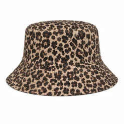 Bucket hat panter beige/bruin
