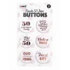 Buttons Sarah 50 jaar - 6 stuks