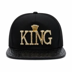 Cap King goud/zwart