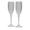 Champagneglazen herbruikbaar plastic 2 stuks