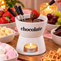 Chocolade fondue pan