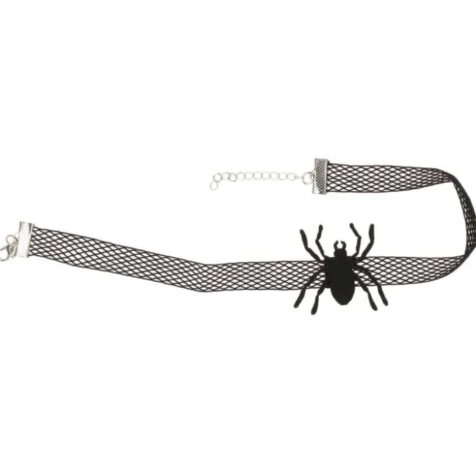 Choker Halloween spin zwart