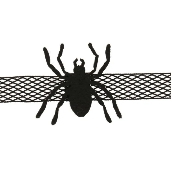 Choker Halloween spin zwart