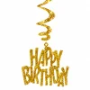 Decoratie happy birthday goud