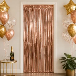 Deurgordijn folie goud/bruin 80 x 180cm