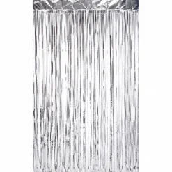 Deurgordijn folie zilver 80cm x 180cm