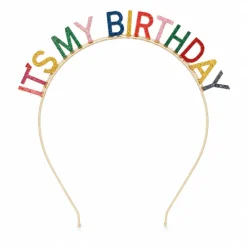Diadeem It's my birthday meerkleurig