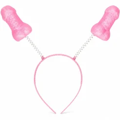 Diadeem piemel glitter roze