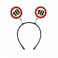Diadeem verkeersbord 18 jaar