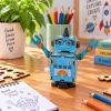 DIY Houten Bouwrobot Blauw