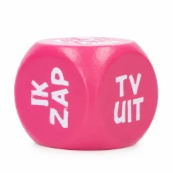 Dobbelsteen fun tv kijken paars 1 stuk