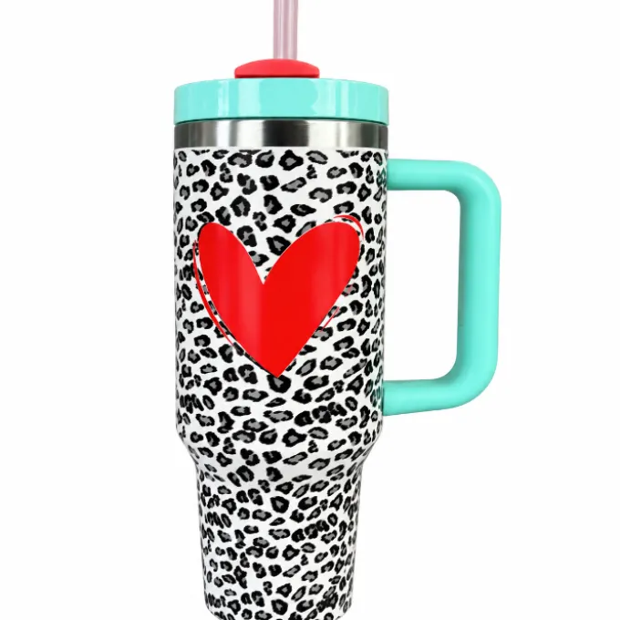 Drinkbeker 1200 ml luipaard print