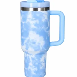 Drinkbeker to go marmer blauw 1200ml