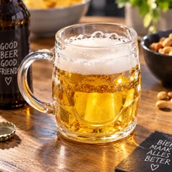 Dubbelwandig bierglas plastic 300ml