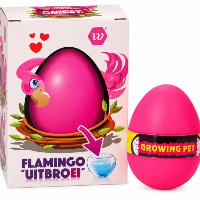 Flamingo uitbroei ei