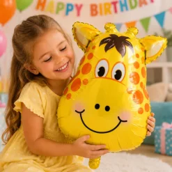 Folieballon dier giraf 45x32cm