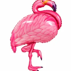 Folieballon flamingo roze - 80 cm