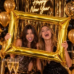 Folieballon frame goud