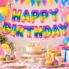 Folieballon Happy birthday Regenboog - 37 cm
