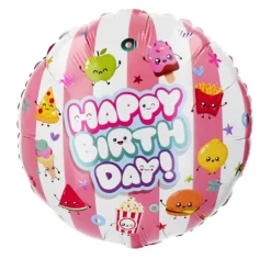 Folieballon Kawaii Happy Birthday