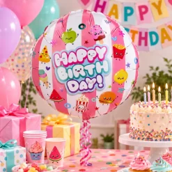Folieballon Kawaii Happy Birthday