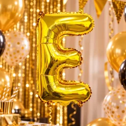 Folieballon Letter E Goud