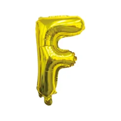Folieballon Letter F Goud