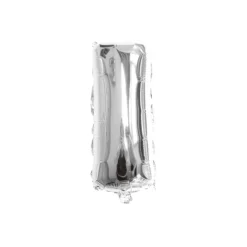 Folieballon letter I zilver - 35 cm